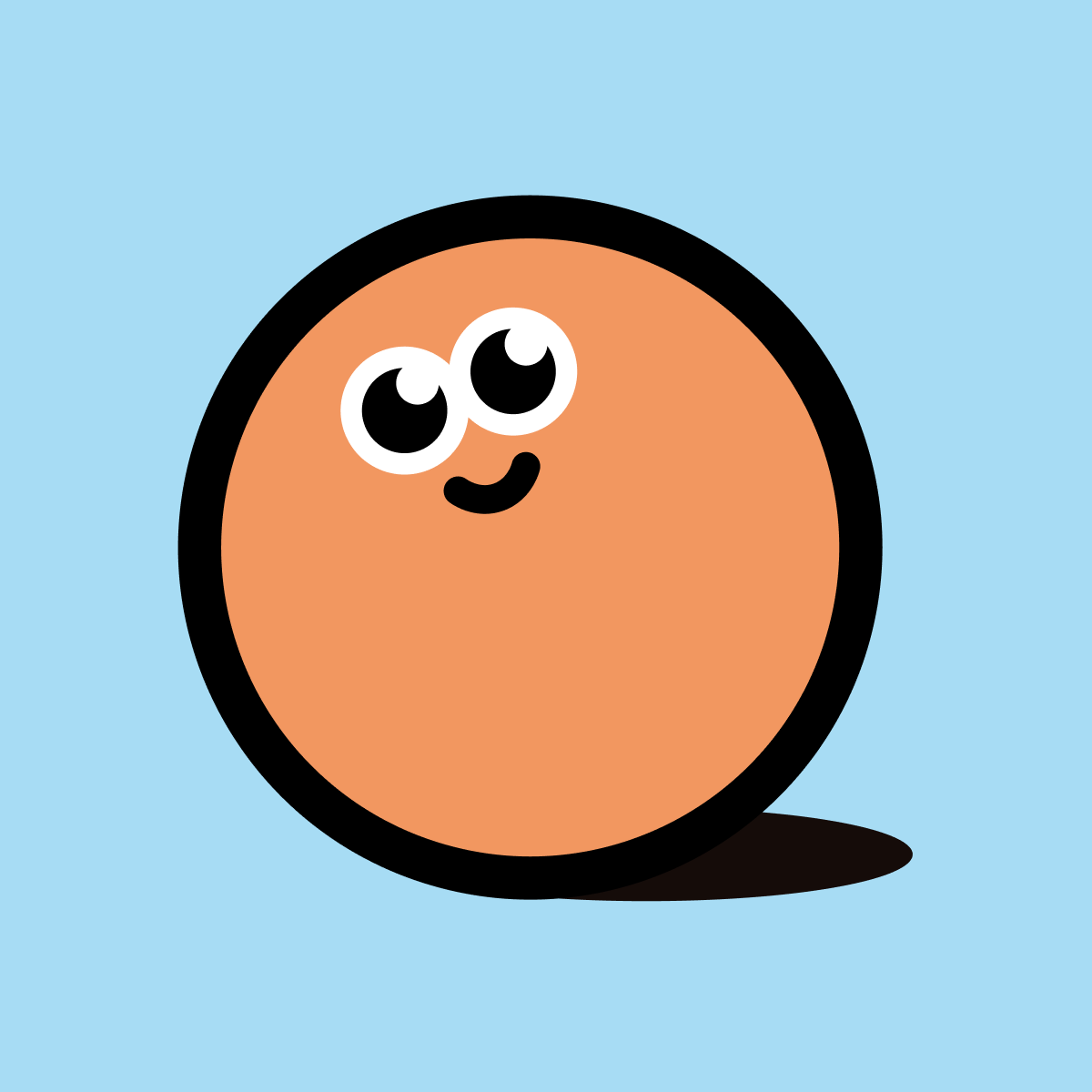 Pair Down logo — a smiling orange character on a blue background